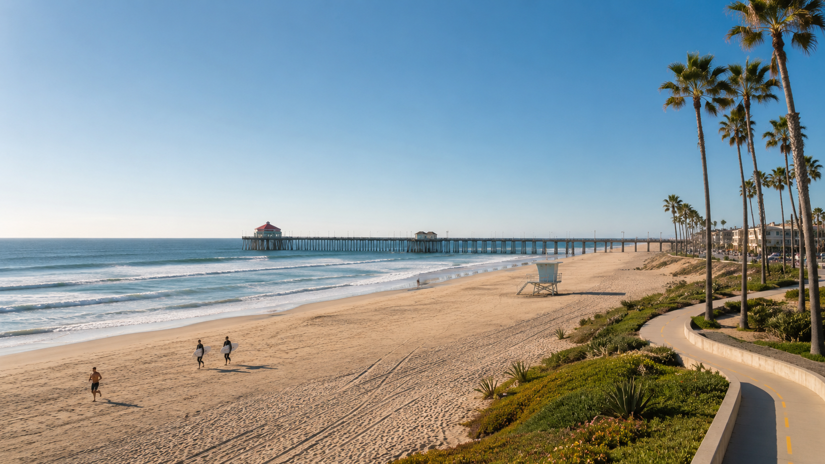 Huntington Beach cityscape