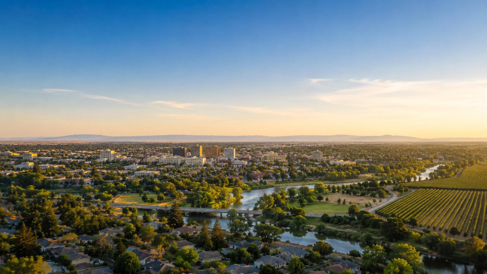 Modesto cityscape